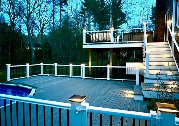 Composite Decking with Lights