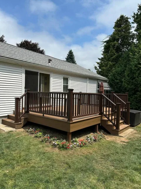 Custom wood deck