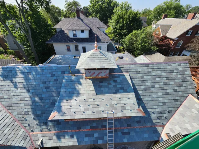 Rhode Island Slate Roofing work photo