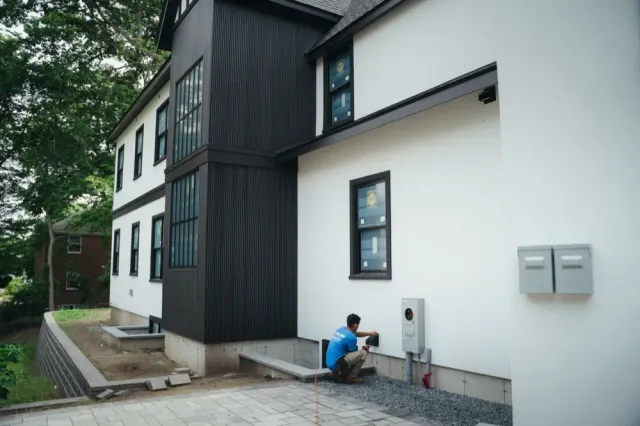 Skill HVAC technician on a residential installation — Skill HVAC Service