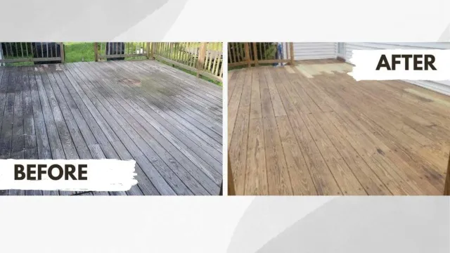 power washing, pressure washing, deck, hard wood
