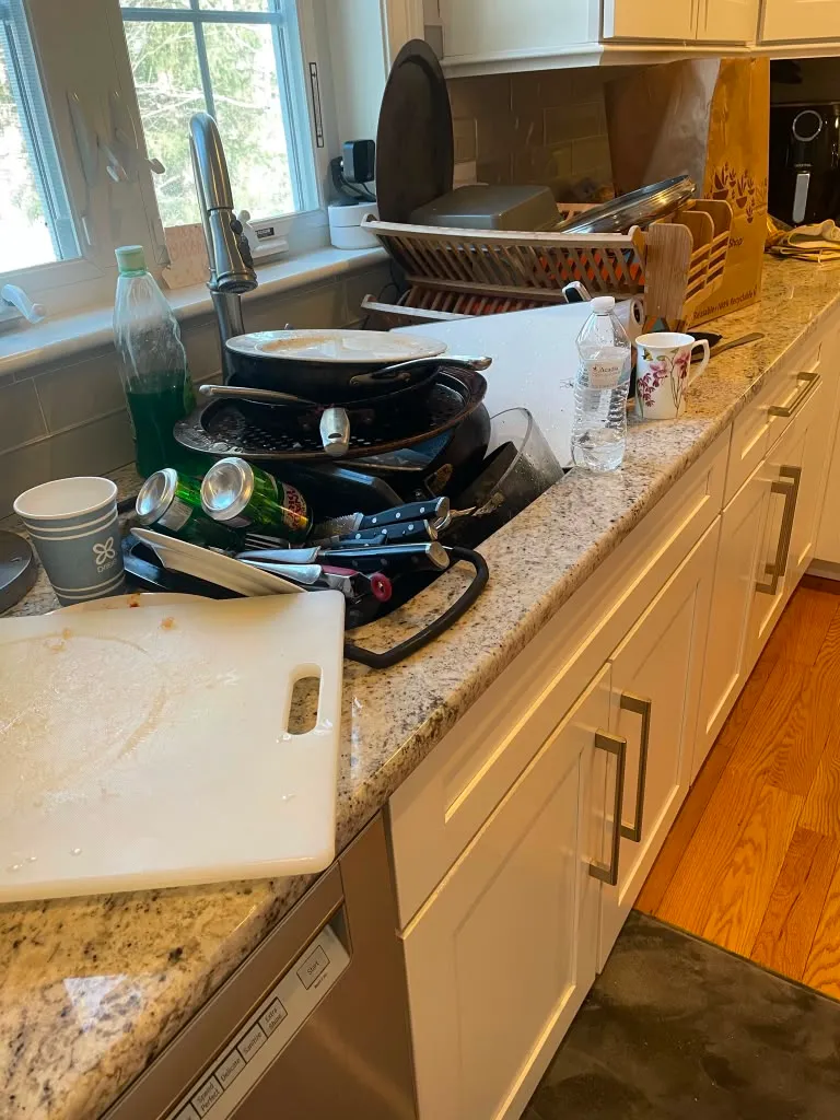 Home before cleaning