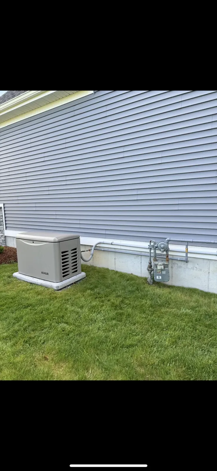 Kohler generator new installation