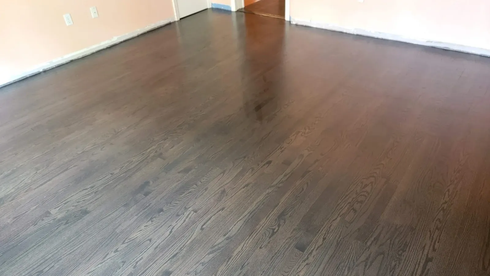 Dark Stains: Ebony on Red Oak
