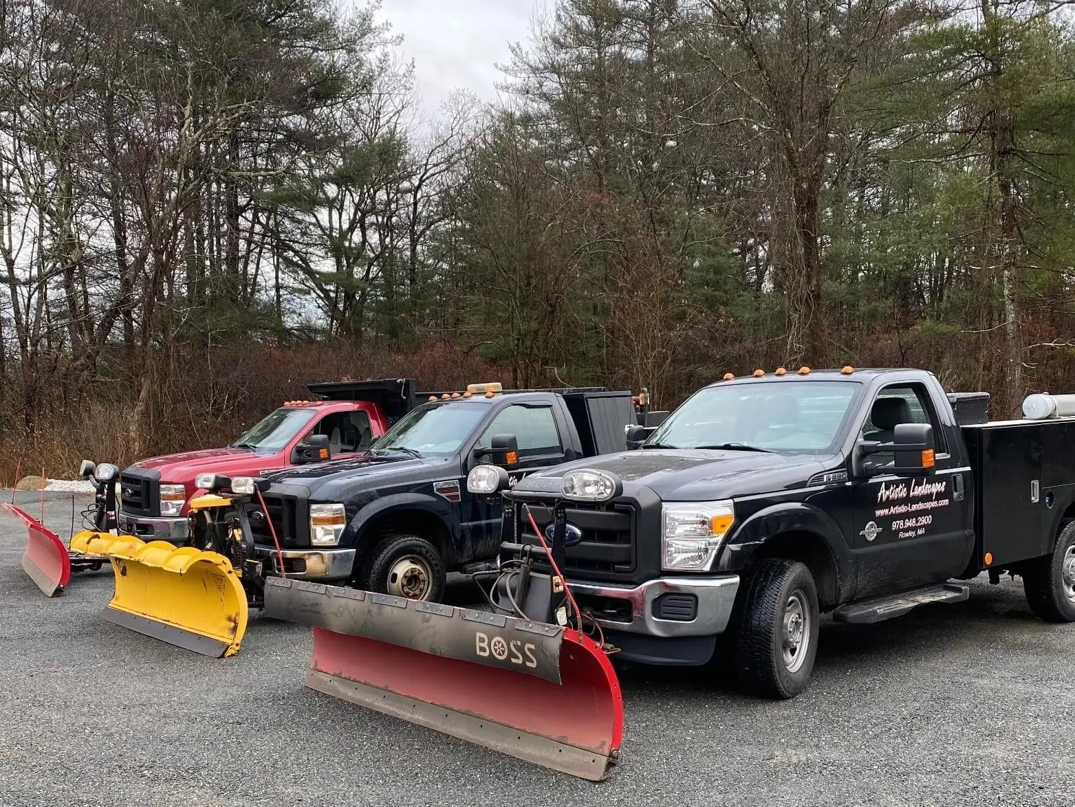 Effective August 2025 we no longer offer snow plow services