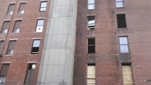 Before and after of a job completed for a general contractor in south Boston  Services provided:  - Lift work  - Chemical cleaning of façade to all OSHA and EPA regulations  - Cut and repointing of mortar joints  - Removing and replacing of granite