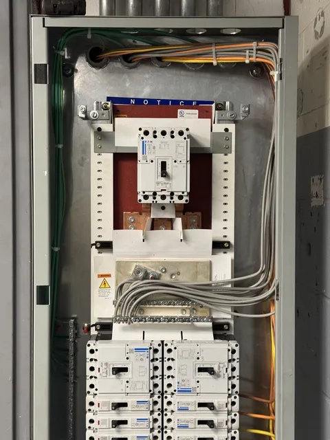 Commercial Eaton panelboard installed by Kilroy Electrical