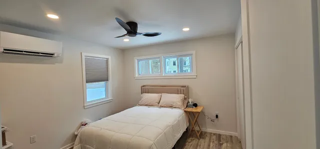 ADU bedroom with mini-split