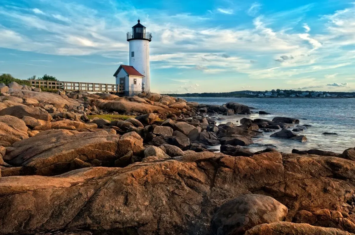 Annisquam lighthouse in Massachusetts