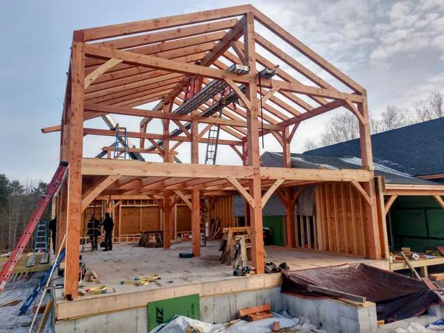 Maine Heritage Timber Frames work photo
