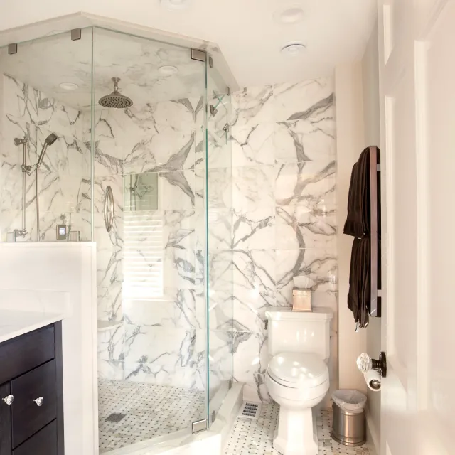 bathroom with walk-in shower