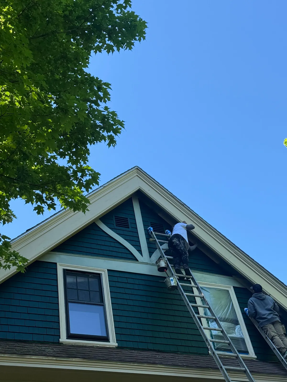 Exterior painting services.