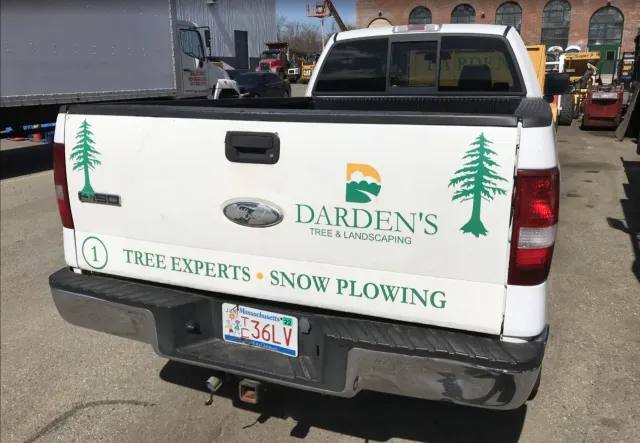 White pickup truck with