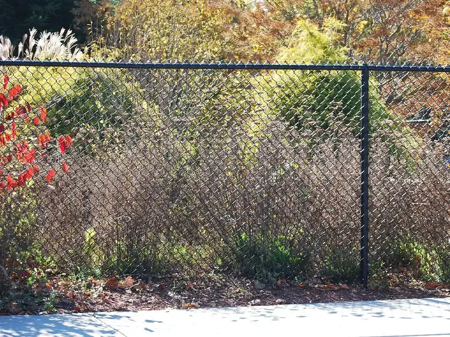 Chain link fence installation