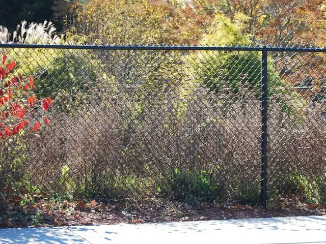 Chain link fence installation