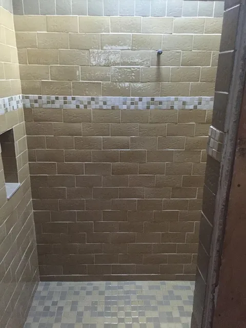 Bathroom shower renovation from  Summerlin Floors in Hadley, MA