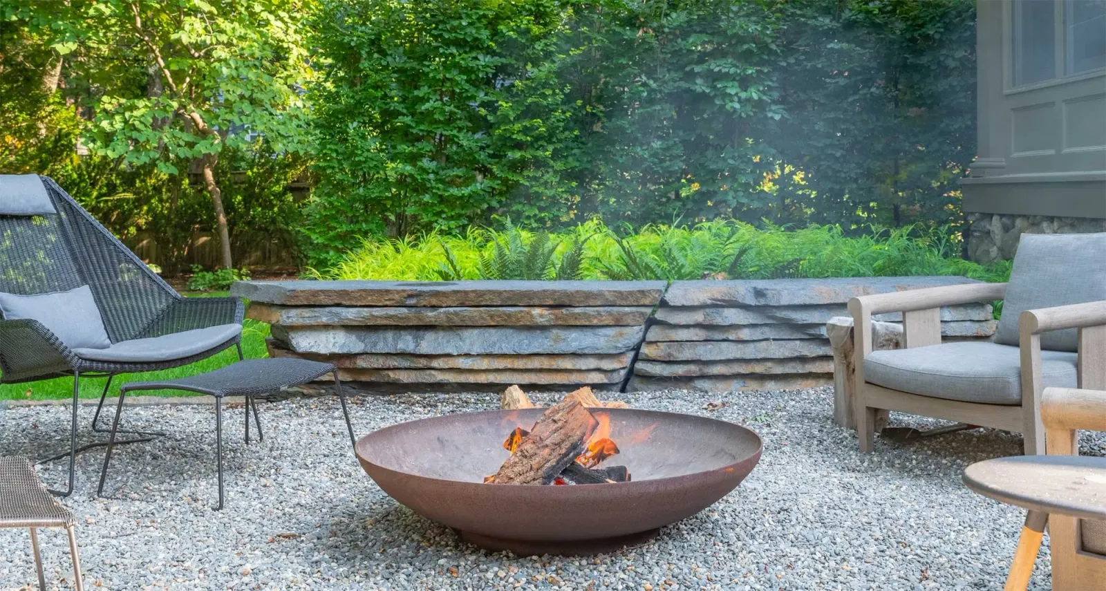 Chestnut Hill fire patio