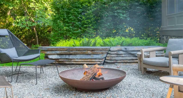 Chestnut Hill fire patio