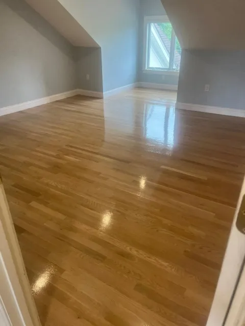 Attic Bedroom Hardwood Installation