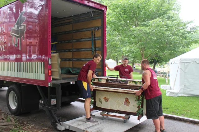Allston Piano Moving Company work photo