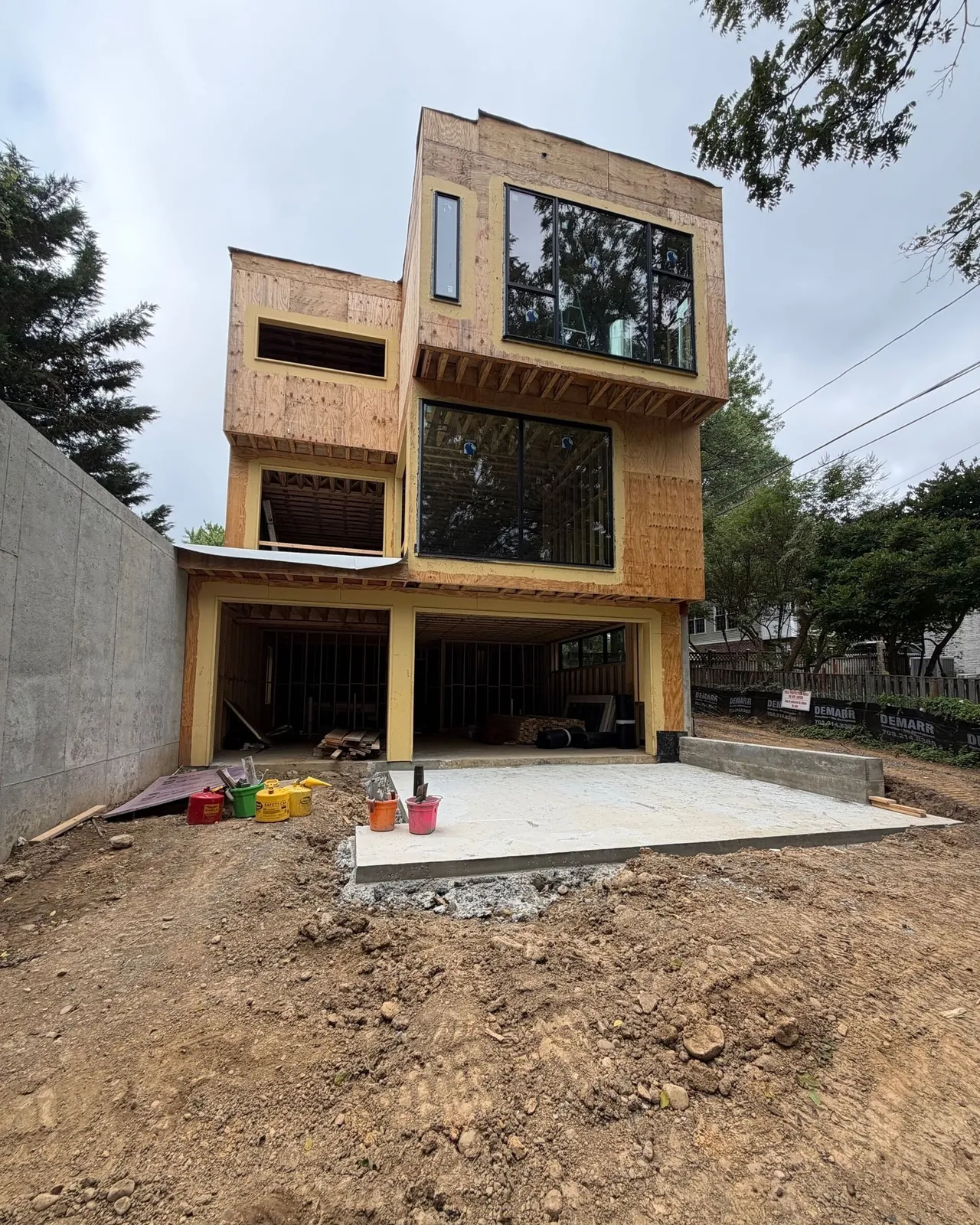 Making good progress on our Arlington, VA custom home with @jon_hensley_architects