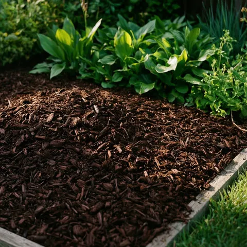 Evergreen Mulch Installation