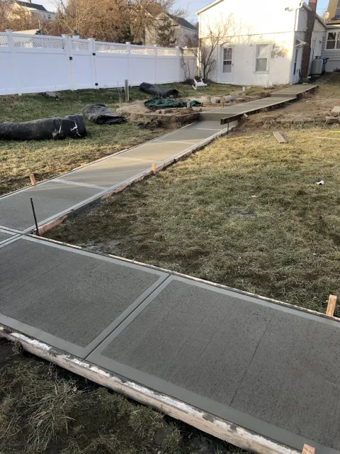 Naugatuck ct slab walkway