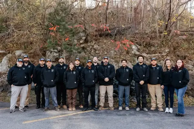 Employees from Fagone Mechanical in a staff picture.