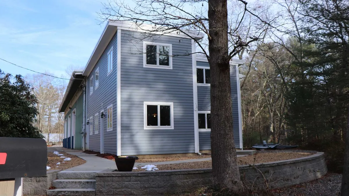 An exterior view of the addition at First Fabricators.