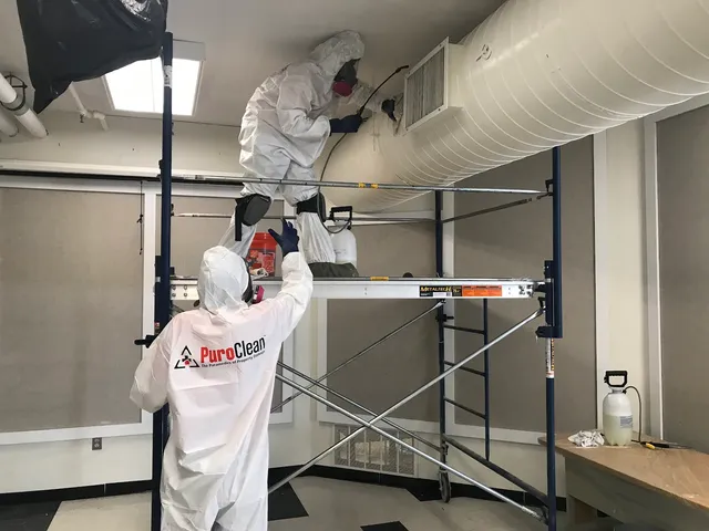 PuroClean Certified Restoration Specialists work photo