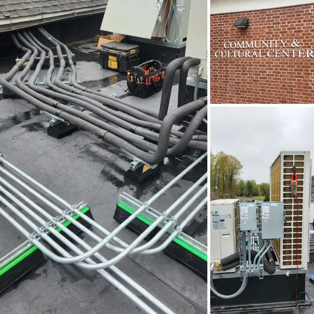 Quality work you can trust!

Check out N&S Electric's precision conduit installation for rooftop HVAC units at the Woodbridge Community and Cultural Center, done by Erik and Ryan. 

Contact us to discuss your electrical needs
https://www.nandselectric.com/contactus