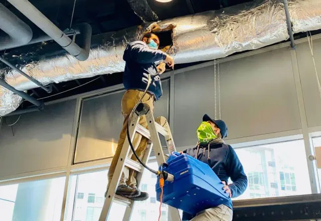 Atlas Clean Air Duct Cleaning work photo
