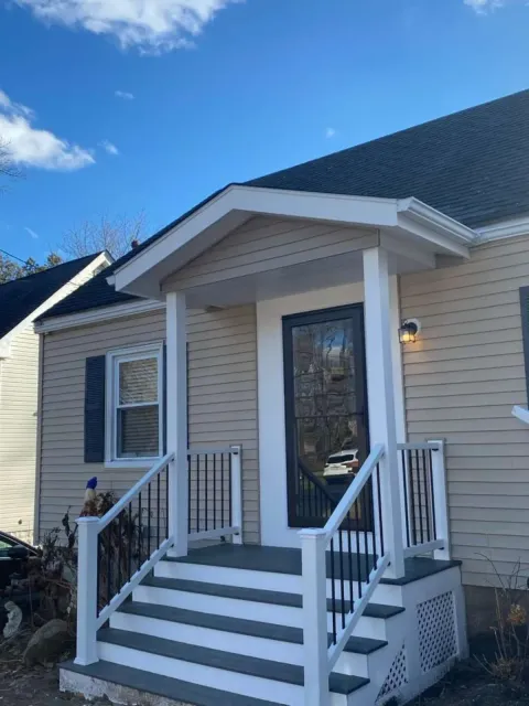 Deck before renovation — Lowell St, Wakefield MA