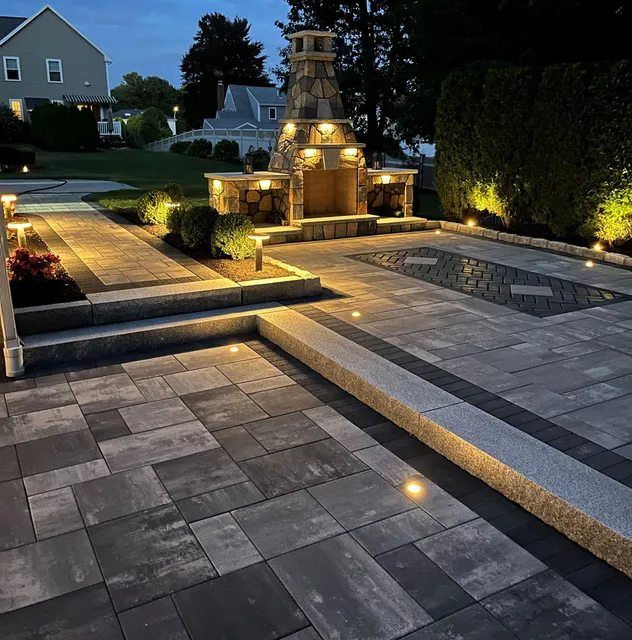Backyard Patio by Gerrior Masonry