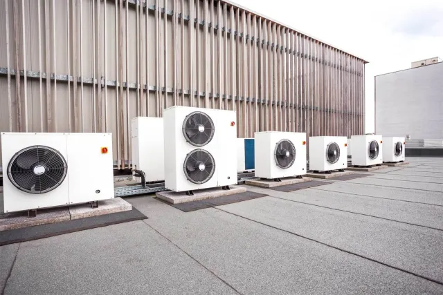 Cooling Elements of The Building on The Roof — Malden, MA — Better Comfort Systems, Inc.