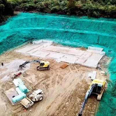 Commercial hydroseeding