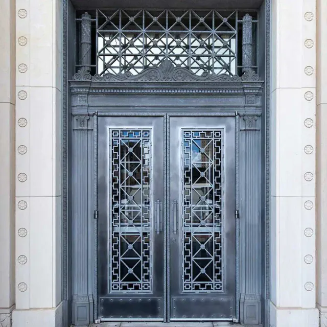 historic aluminum door reproduction