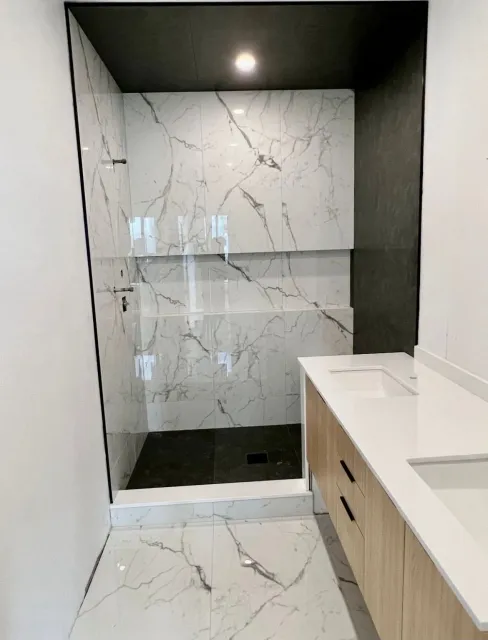 Bathroom remodel by licensed contractor in framingham MA