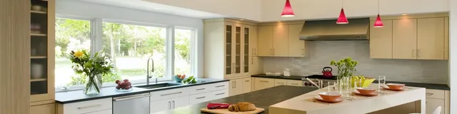 A kitchen design and remodeling project
