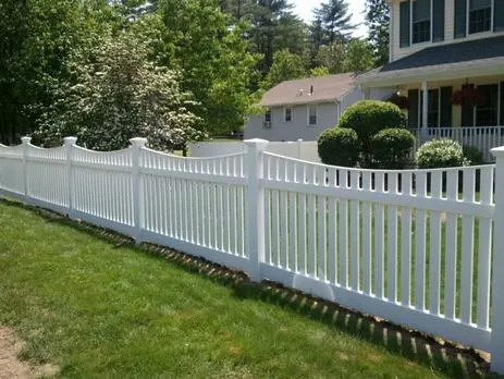 Fencing project showing wooden fence