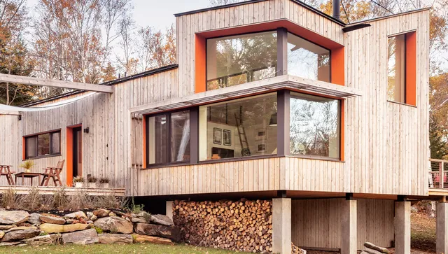 Juniper Design Build's Evergreen House construction project outside view