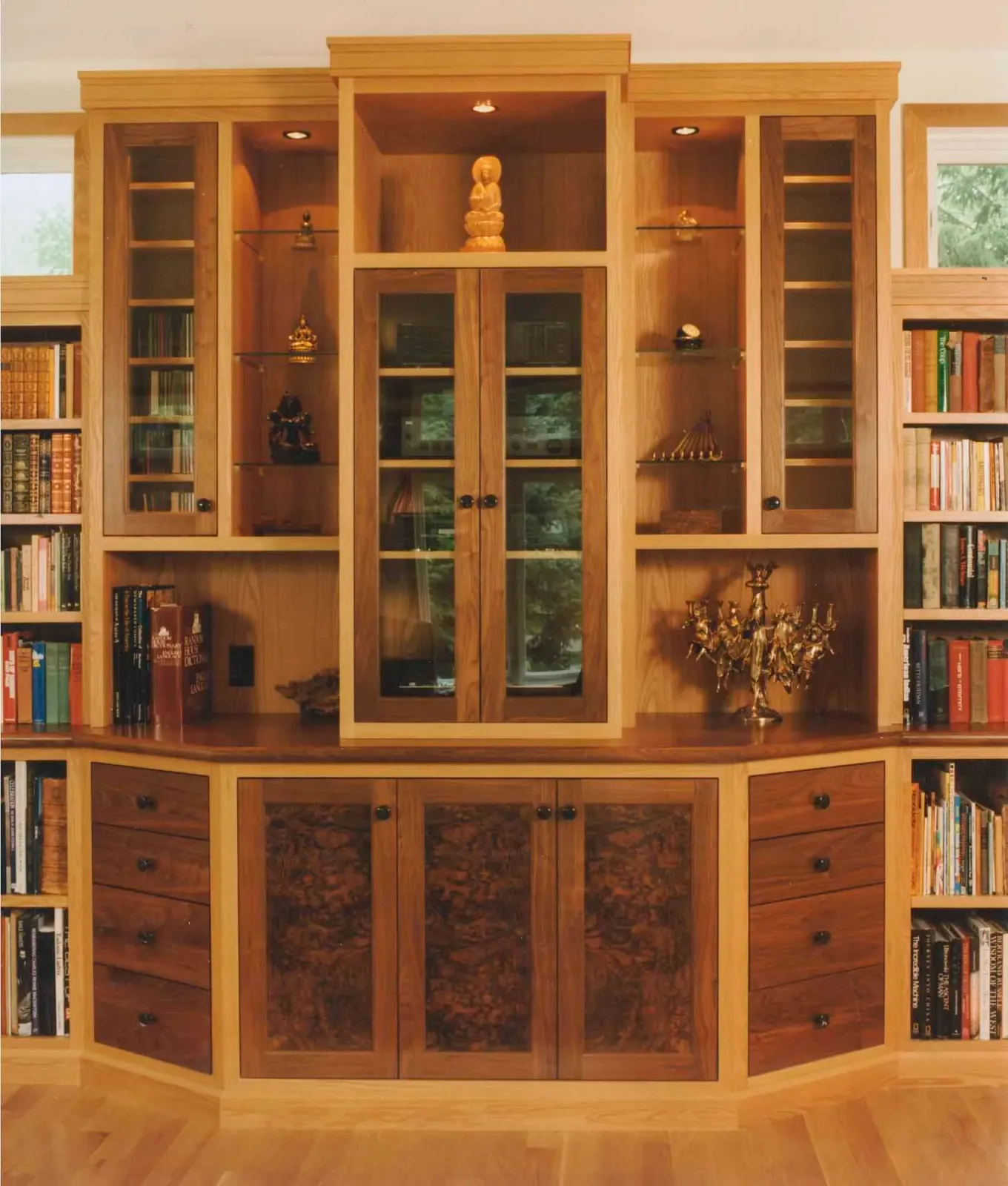 Display Cabinetry - Walnut & White Oak
