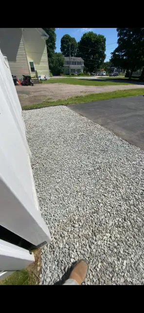 Paver walkway installation