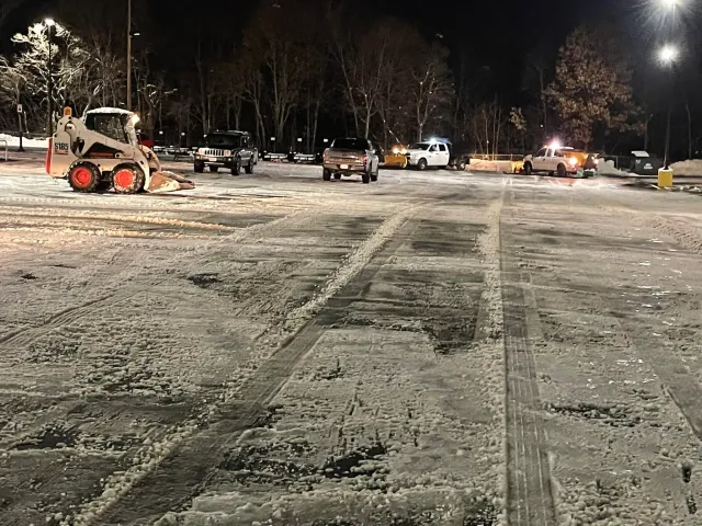 Snow plowing
