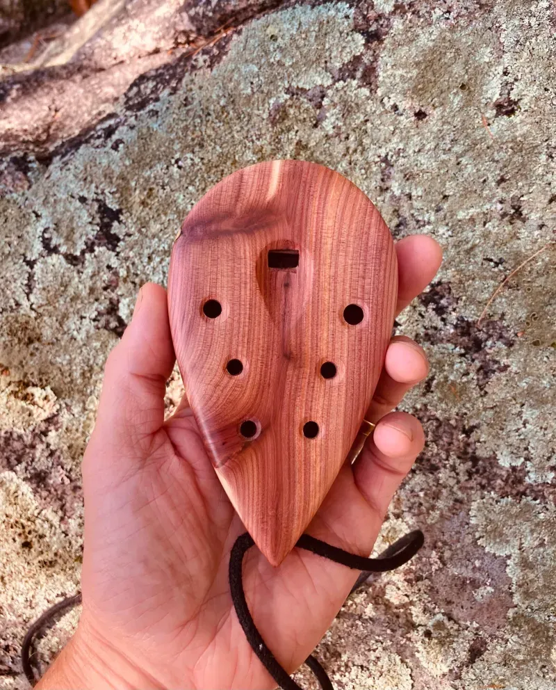 Aromatic Red Cedar Ocarina Flute