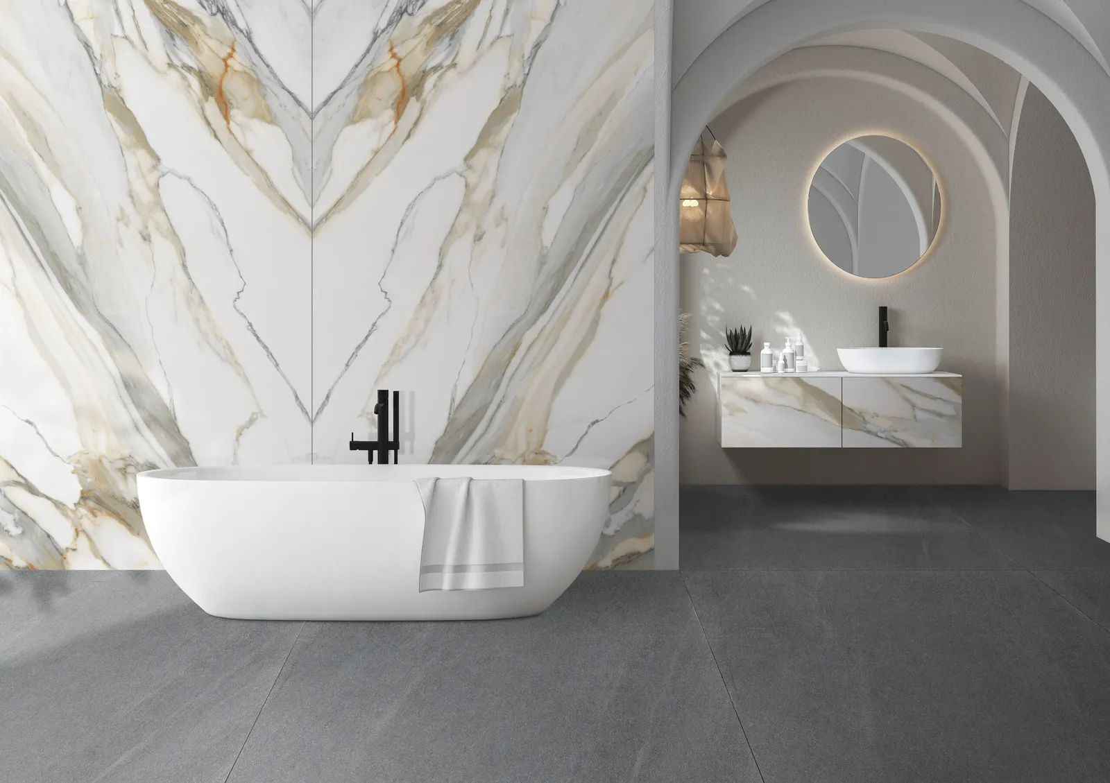 porcelain shower wall