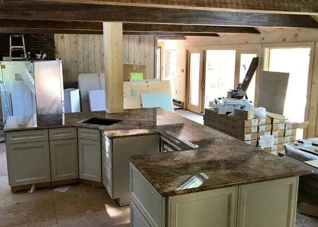 Custom-cut granite countertops, perfectly tailored for your space.
