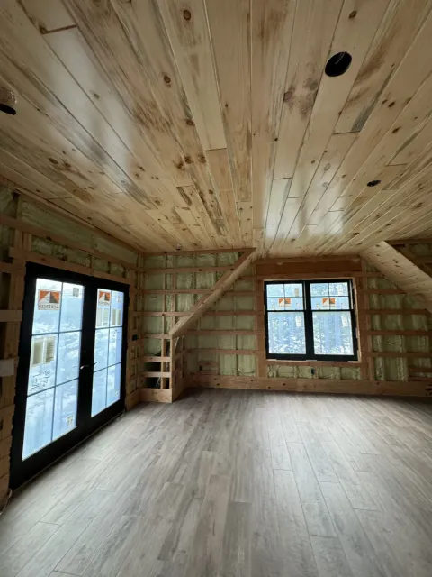 Framing in Progress by Zak Construction for Home Renovation