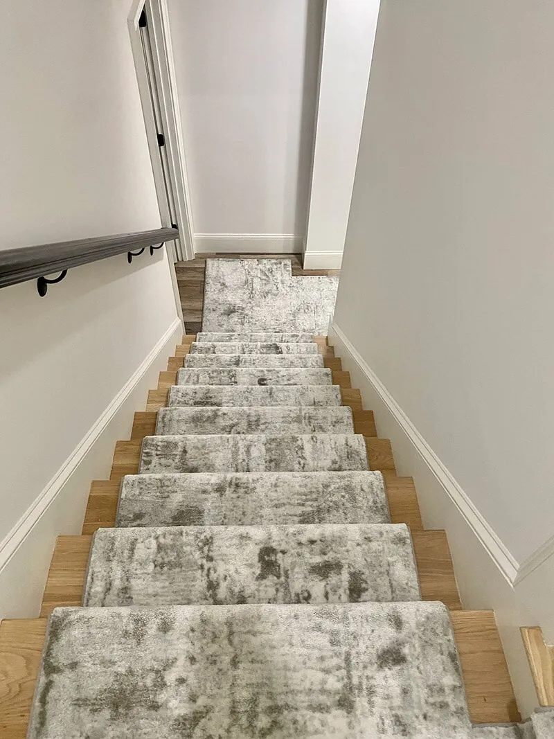 Residential carpet stair work in Dover, MA from Framingham Carpet Center