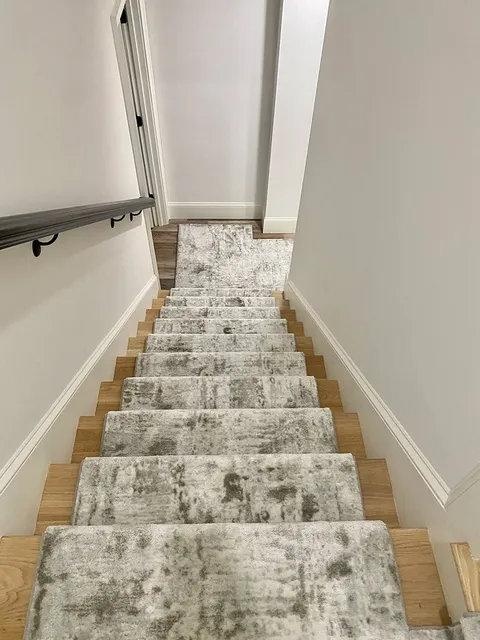 Residential carpet stair work in Dover, MA from Framingham Carpet Center